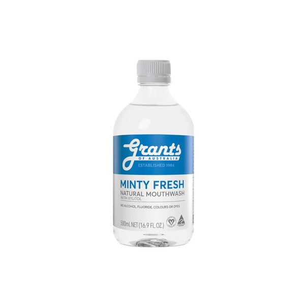 Grants of Australia Natural Mouthwash Minty Fresh 500ml