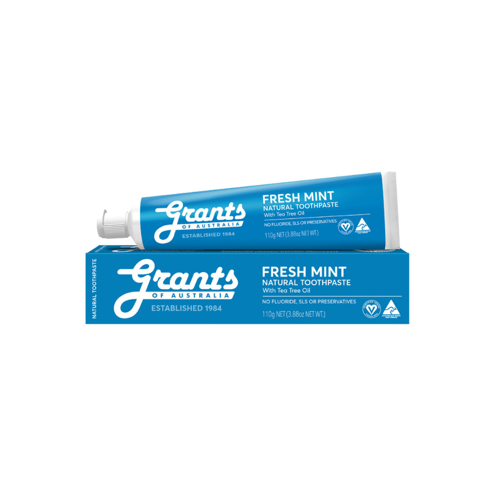 Grants of Australia Natural Toothpaste Fresh Mint with Tea Tree Oil 110g — product packshot