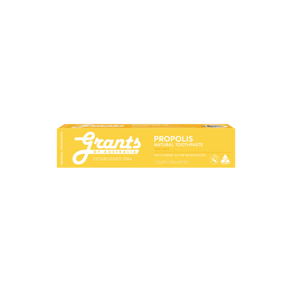 Grants of Australia Natural Toothpaste Propolis with Mint Fluoride Free 110g — additional packaging view