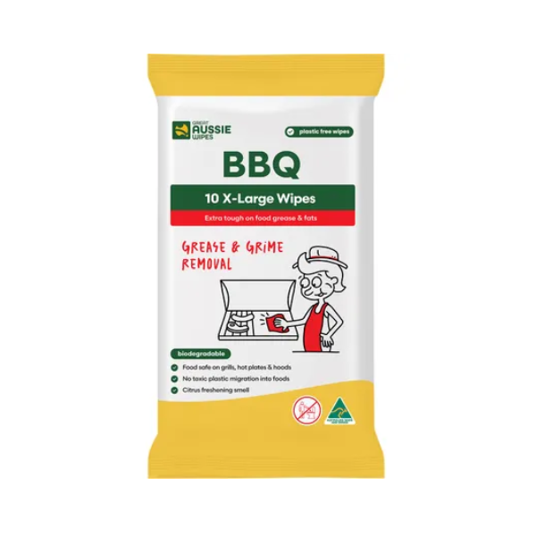 Great Aussie Wipes BBQ X-Large Wipes 10 Pack