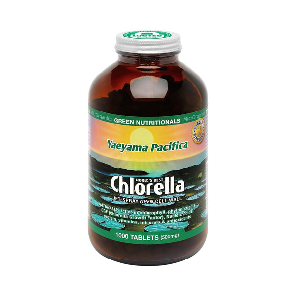 Green Nutritionals Yaeyama Pacifica Chlorella 1000 Tablets