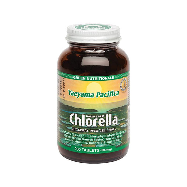 Green Nutritionals Yaeyama Pacifica Chlorella 200 Tablets