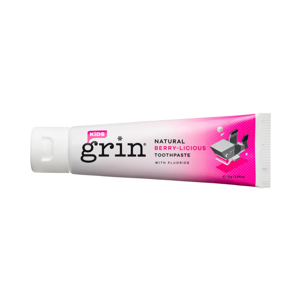 Grin Toothpaste Kids Berry-Licious with Fluoride 70g