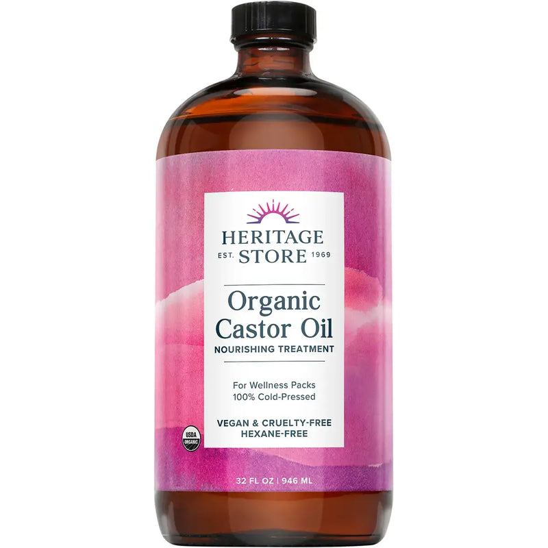 HERITAGE STORE Organic Castor Oil 946ml
