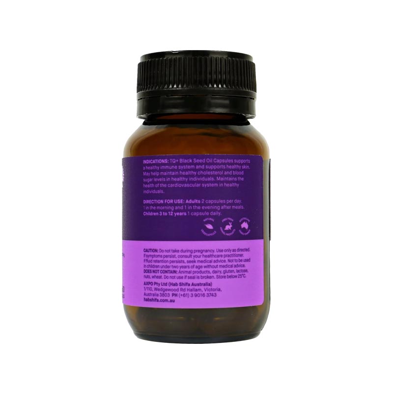 Hab Shifa TQ+ Ultra Strength Black Seed Oil Vegecapsules 60 Caps