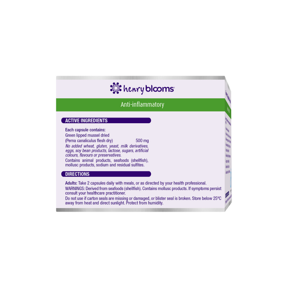 Henry Blooms Green Lipped Mussel 120 Capsules