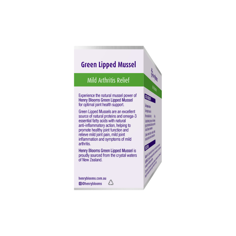 Henry Blooms Green Lipped Mussel 120 Capsules