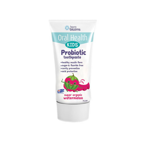 Henry Blooms Kids Probiotic Toothpaste Organic Watermelon 50g