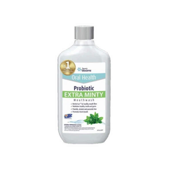 Henry Blooms Oral Health Probiotic Mouthwash Extra Minty 375ml