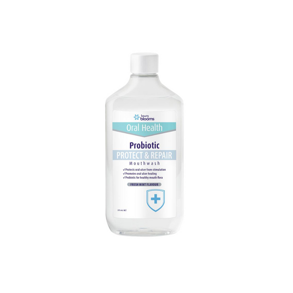 Henry Blooms Oral Health Probiotic Mouthwash Protect Repair Mint 375ml
