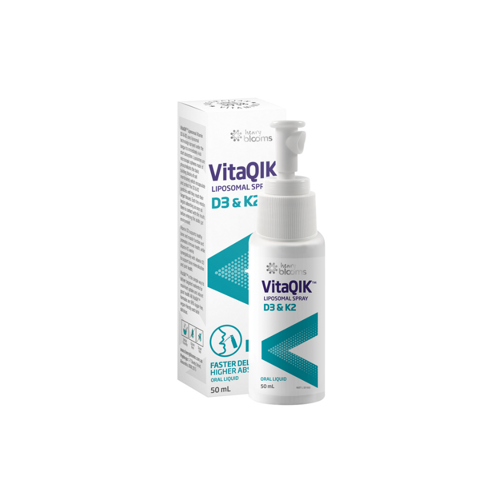 Henry Blooms VitaQIK Liposomal Spray D3 & K2 Oral Liquid 50ml