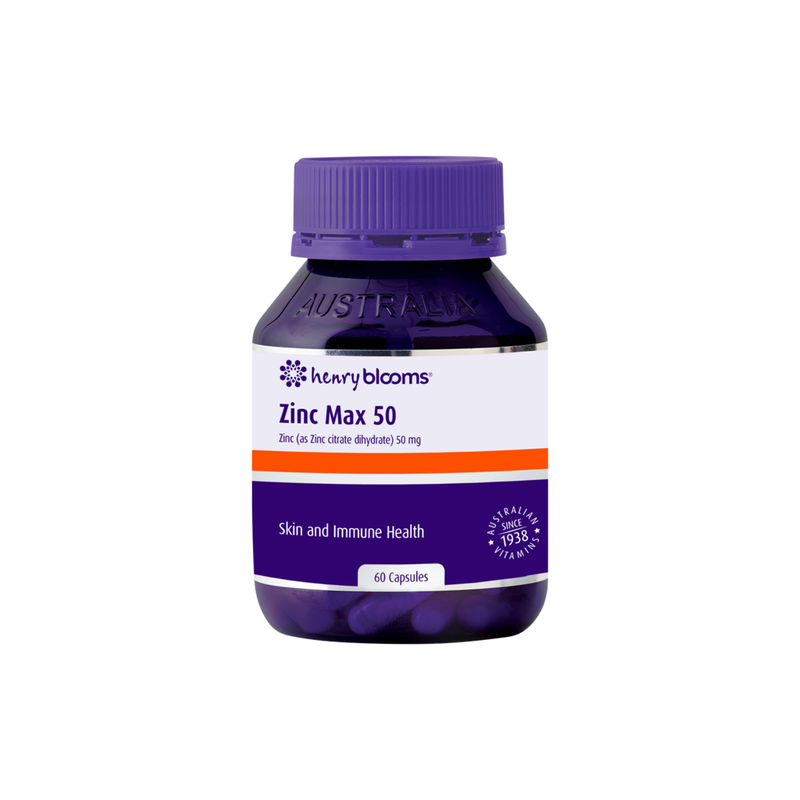 Henry Blooms Zinc Max 50 60 Capsules