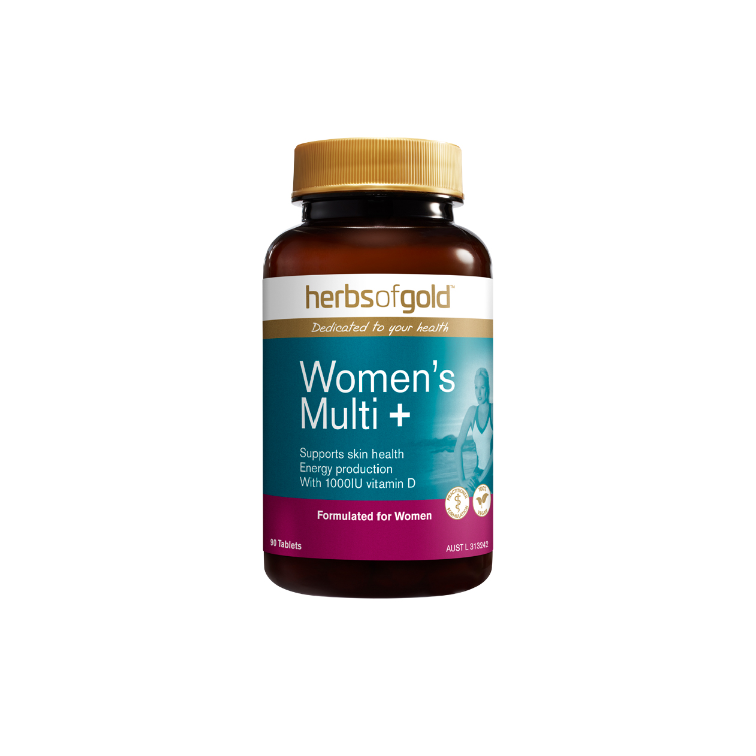 Herbs of Gold Womens Multi+ Tablets