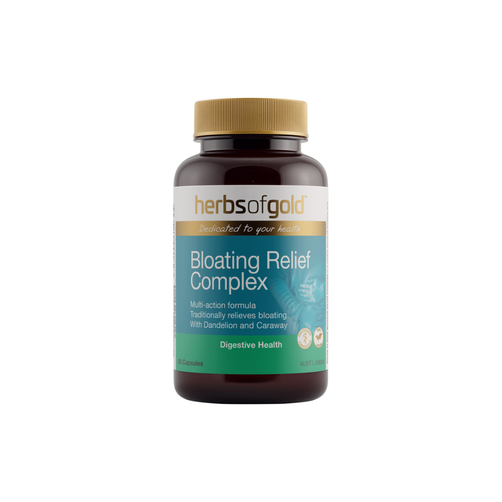Herbs of Gold Bloating Relief Complex 60 Capsules