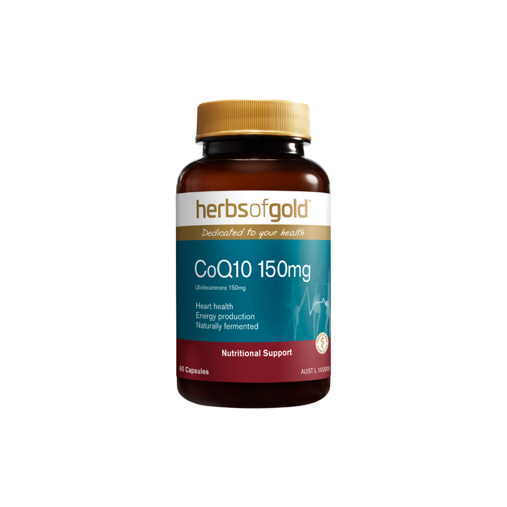 Herbs of Gold Co Q10 150mg 60 Capsules
