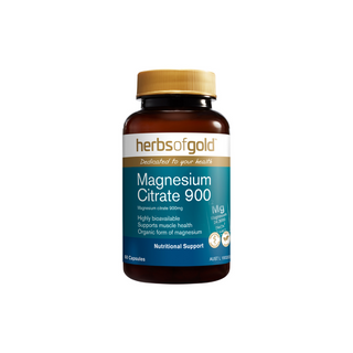 Herbs of Gold Magnesium Citrate 900 60 Capsules