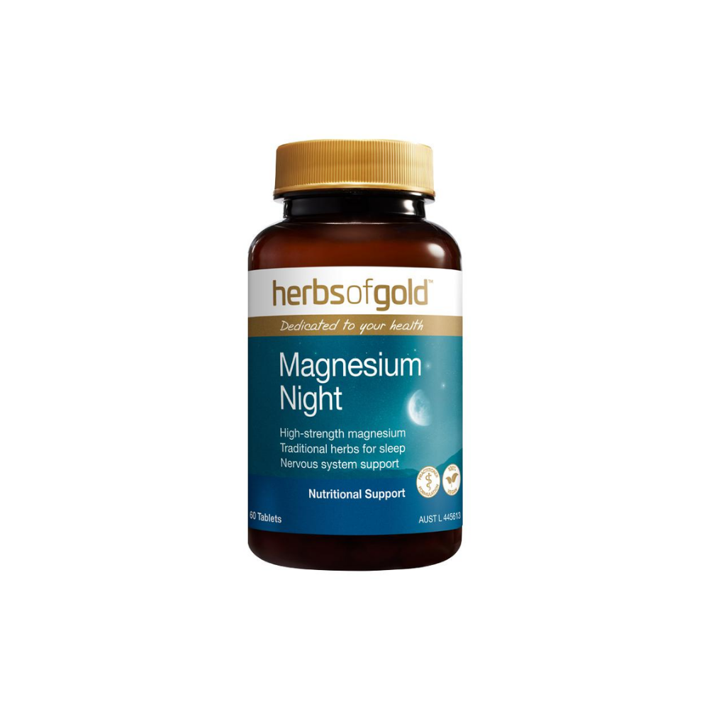 Herbs of Gold Magnesium Night 60 Tablets