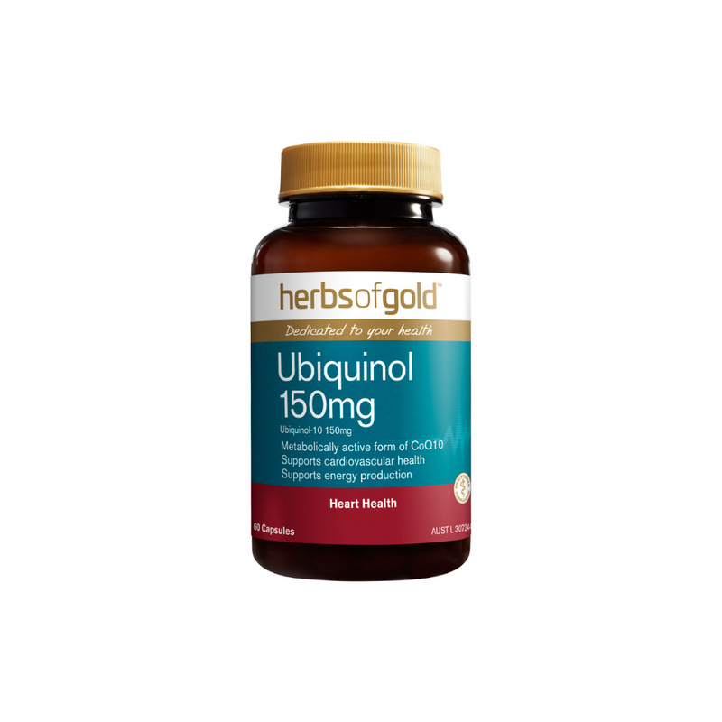 Herbs of Gold Ubiquinol 150mg 60 Capsules