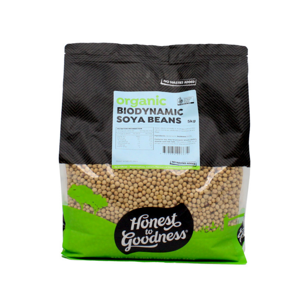 Honest to Goodness Biodynamic Soya Beans 5Kg