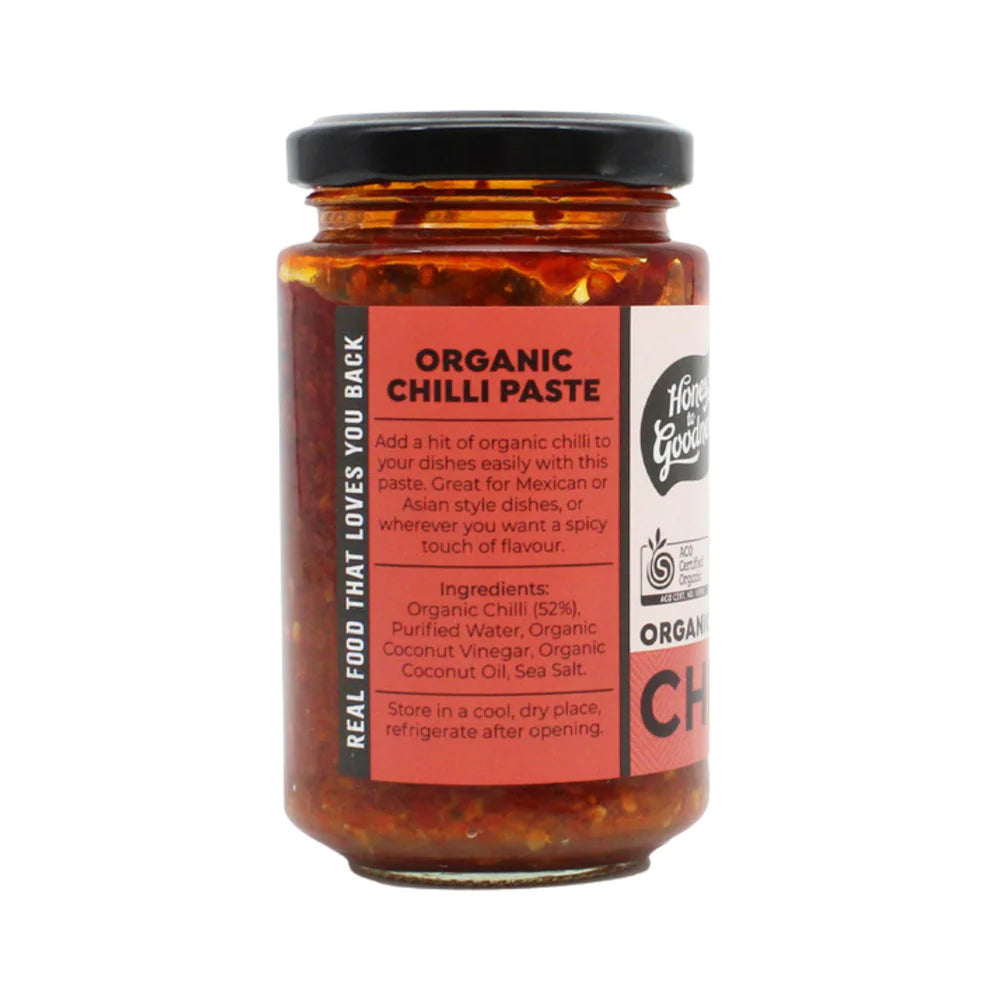 Honest to Goodness Organic Chilli Paste 240g