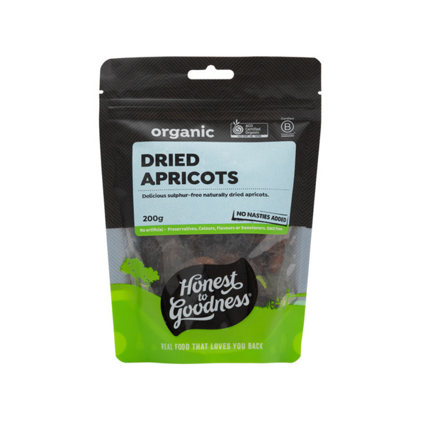 Honest to Goodness Organic Dried Apricots 200g