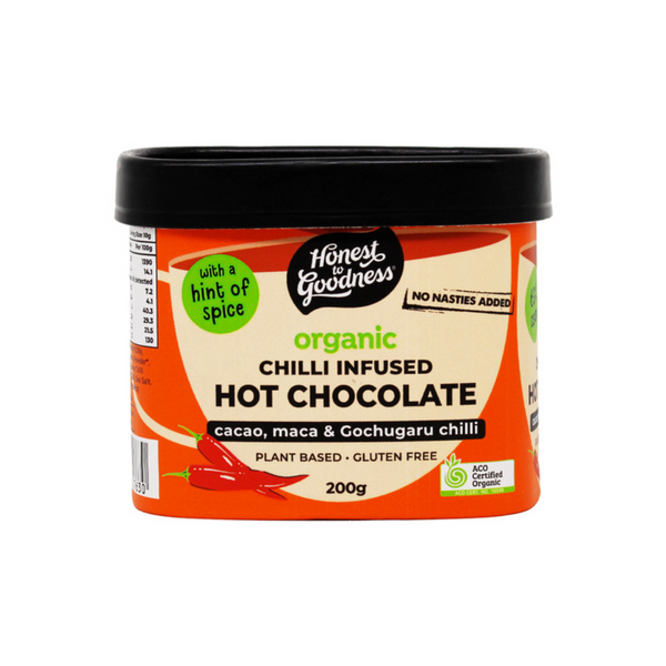 Honest to Goodness Organic Hot Chocolate Chilli Infused 200g