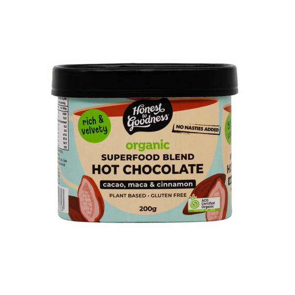 Honest to Goodness Organic Hot Chocolate Superfood Blend 200g