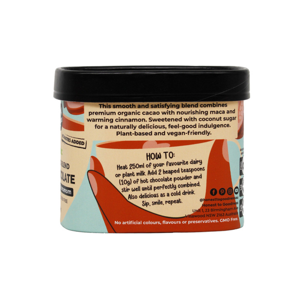 Honest to Goodness Organic Hot Chocolate Superfood Blend 200g
