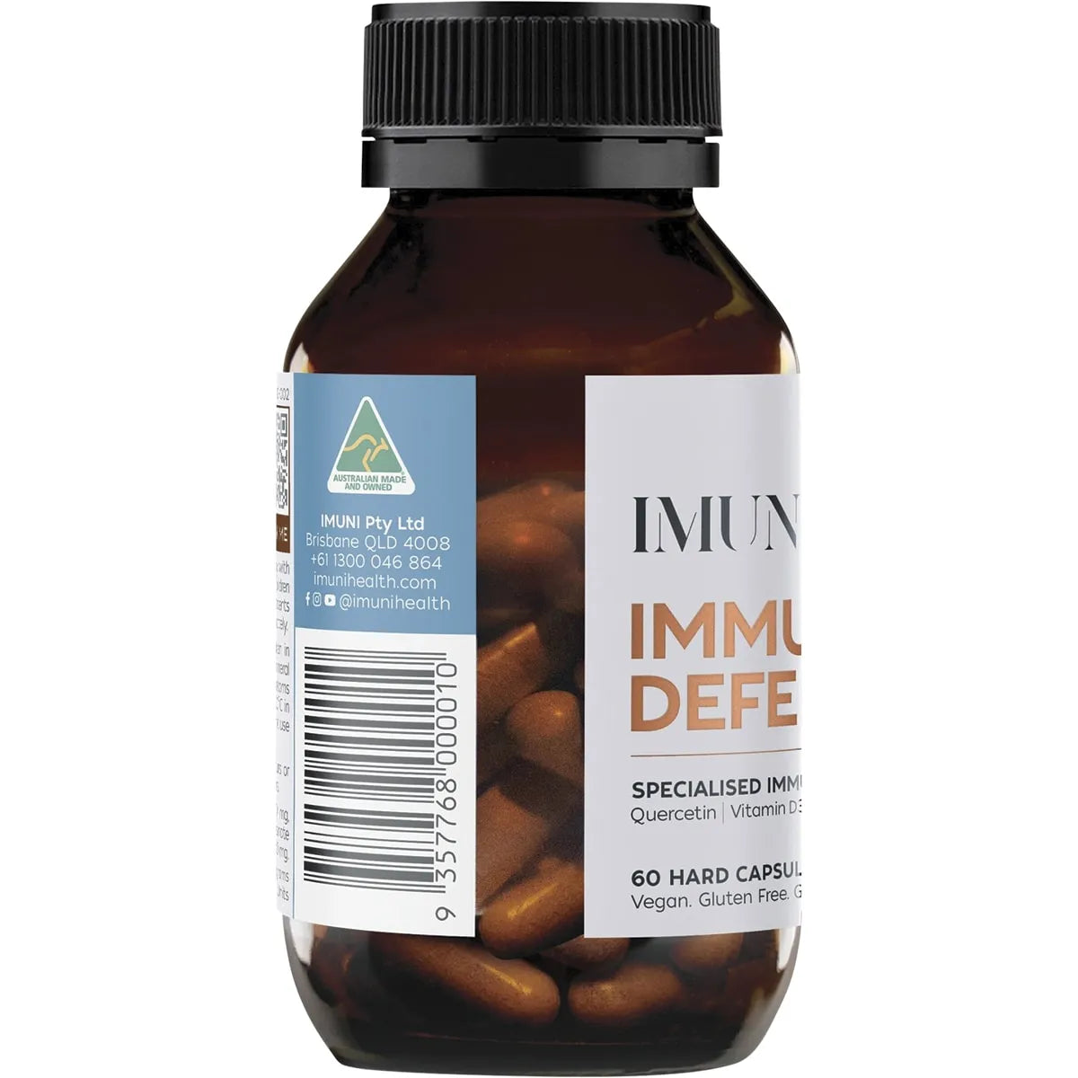 IMUNI Immune Defence Quercetin, Vitamin D3 & C, Zinc 60 Capsules