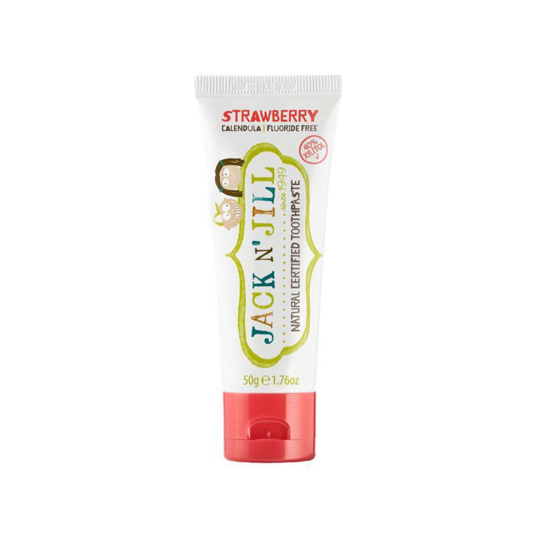 Jack n Jill Natural Toothpaste with Calendula (Fluoride Free) Strawberry 50g