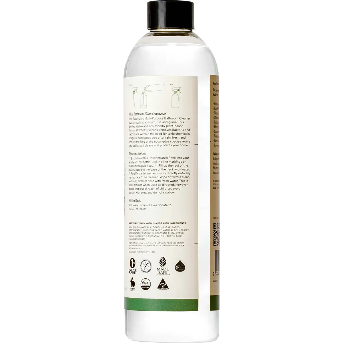 Koala Eco Multi-Purpose Bathroom Cleaner Eucalyptus Concentrate 500ml product image 2