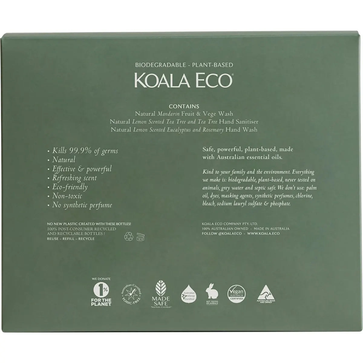 Koala Eco Hand Wash Laundry Wash & Dish Soap Gift Pack 3 x 500ml product image 2