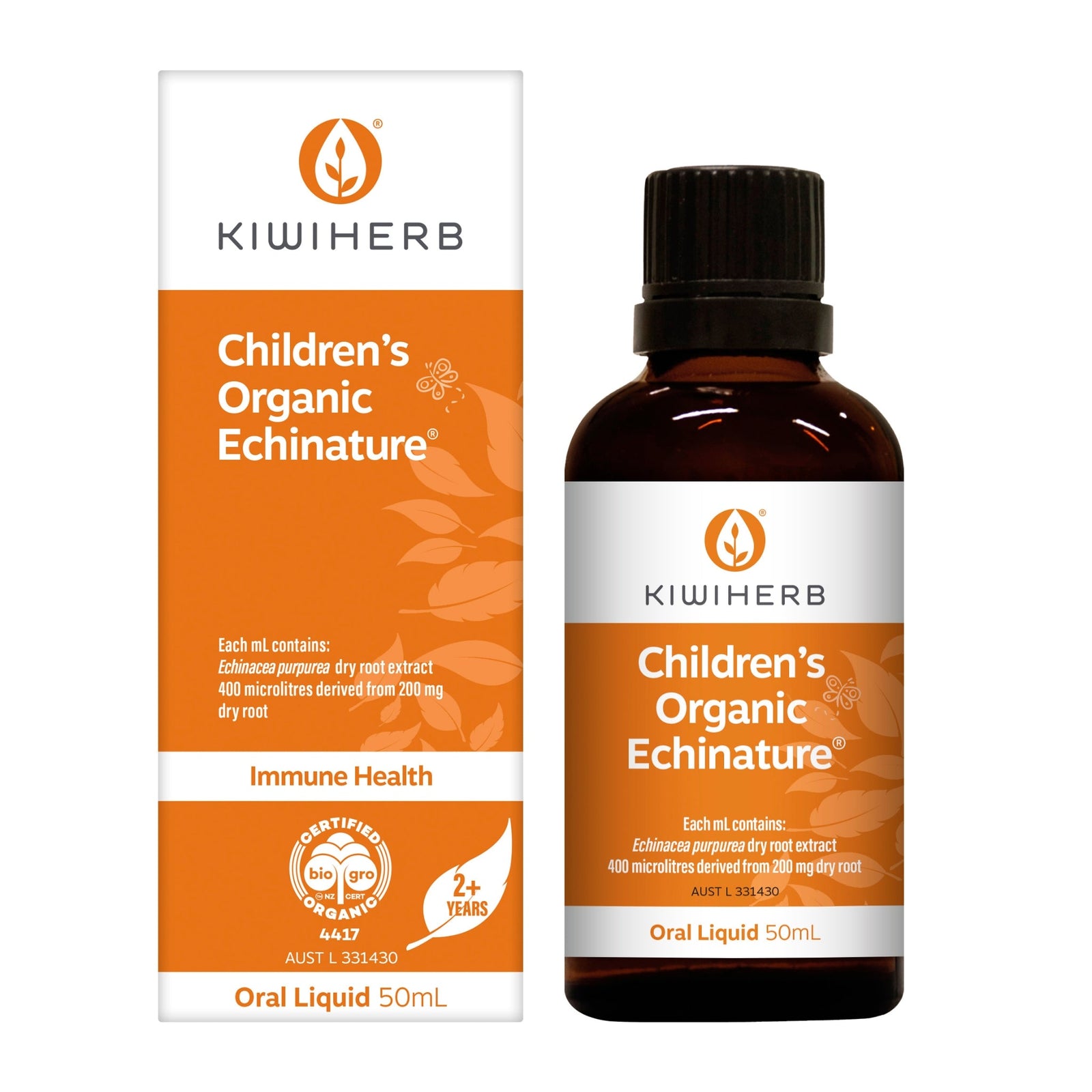 Kiwiherb Children's Organic Echinature 50ml