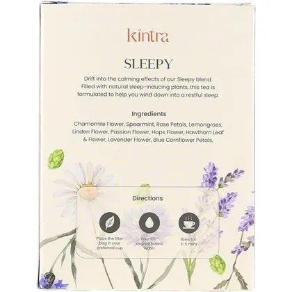 Kintra Foods Herbal Tea Bags Sleepy 25 Pack