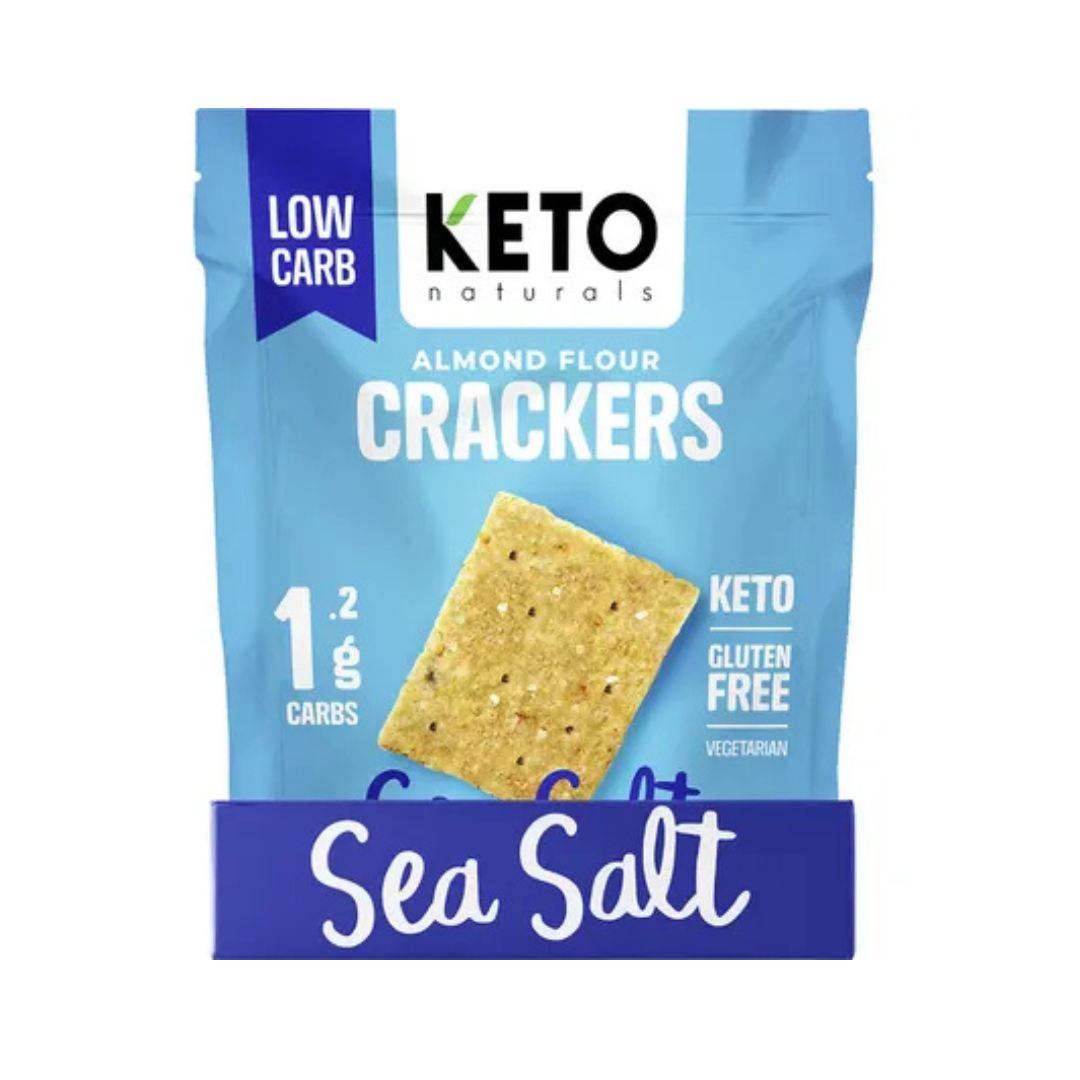 Keto Naturals Almond Flour Crackers Sea Salt 64g