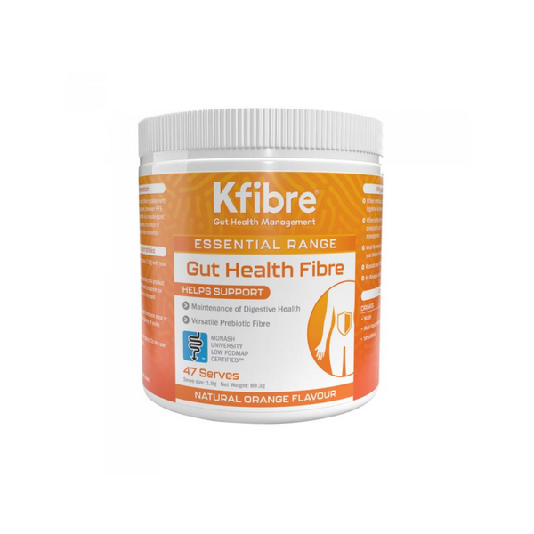 Kfibre Essential Gut Health Fibre Orange Flavour Tub 89g