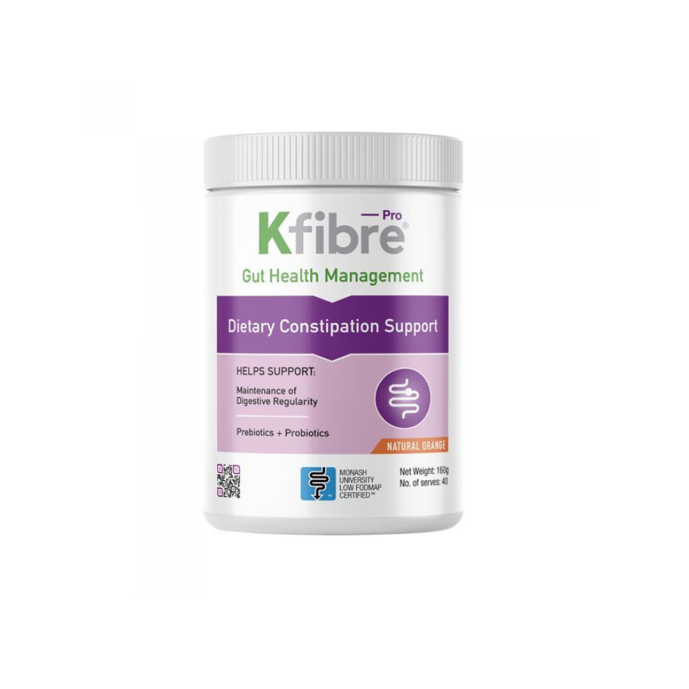 Kfibre Pro Dietary Constipation Support Natural Orange Tub 160g