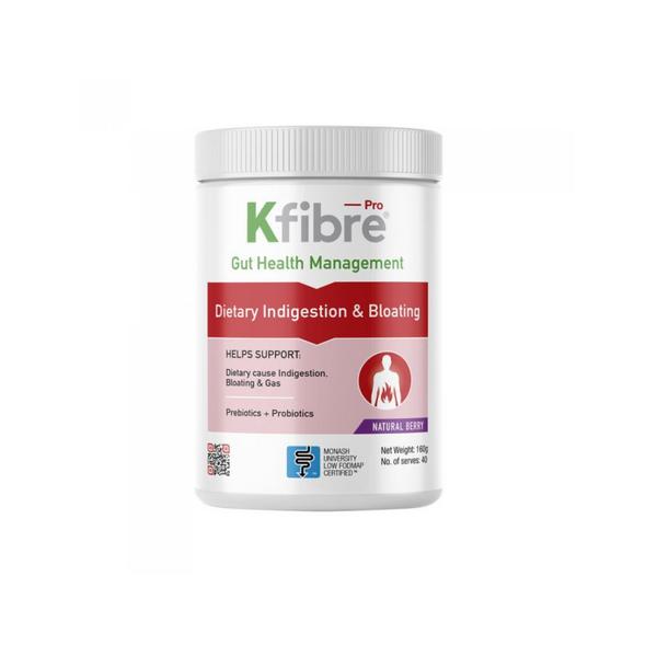 Kfibre Pro Dietary Indigestion & Bloating Natural Berry Tub 160g