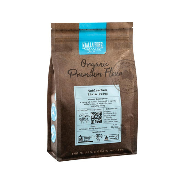 Kialla Flour Unbleached Plain Organic 1kg