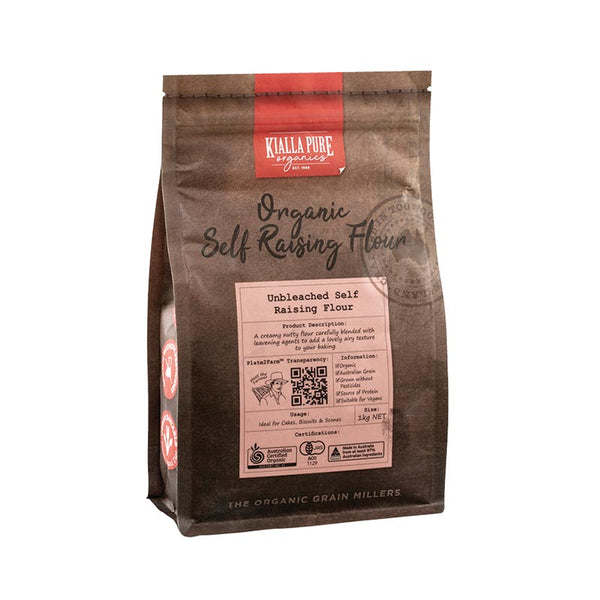 Kialla Flour Unbleached Self Raising Organic 1kg