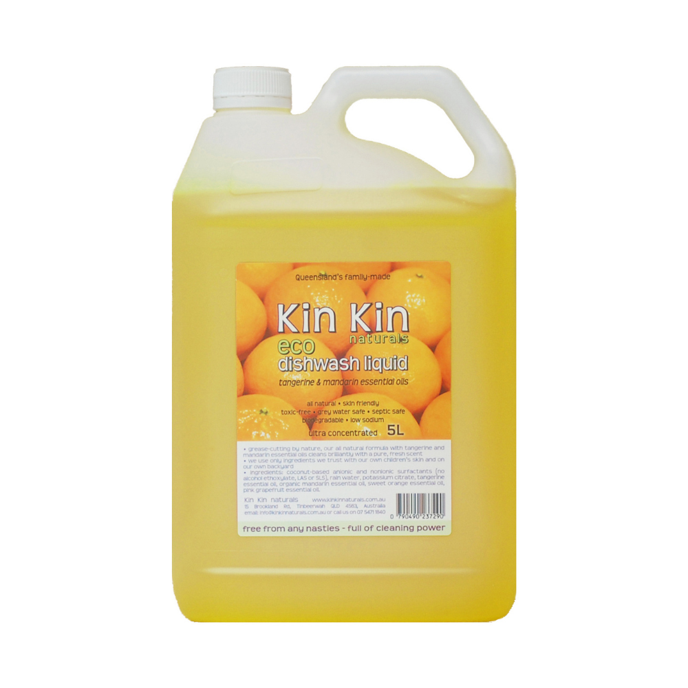 Kin Kin Naturals Eco Dishwash Liquid Tangerine & Mandarin 5L – Eco ...