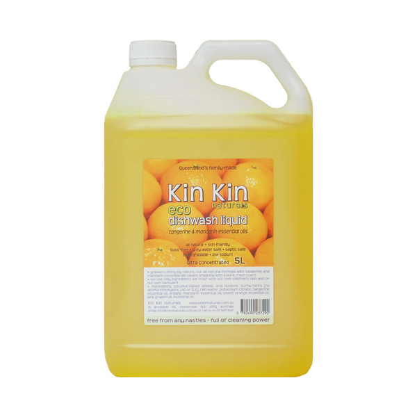 Kin Kin Naturals Eco Dishwash Liquid Tangerine & Mandarin 5L