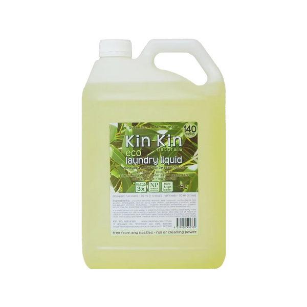 Kin Kin Naturals Eco Laundry Liquid Eucalyptus and Lemon Myrtle 5L