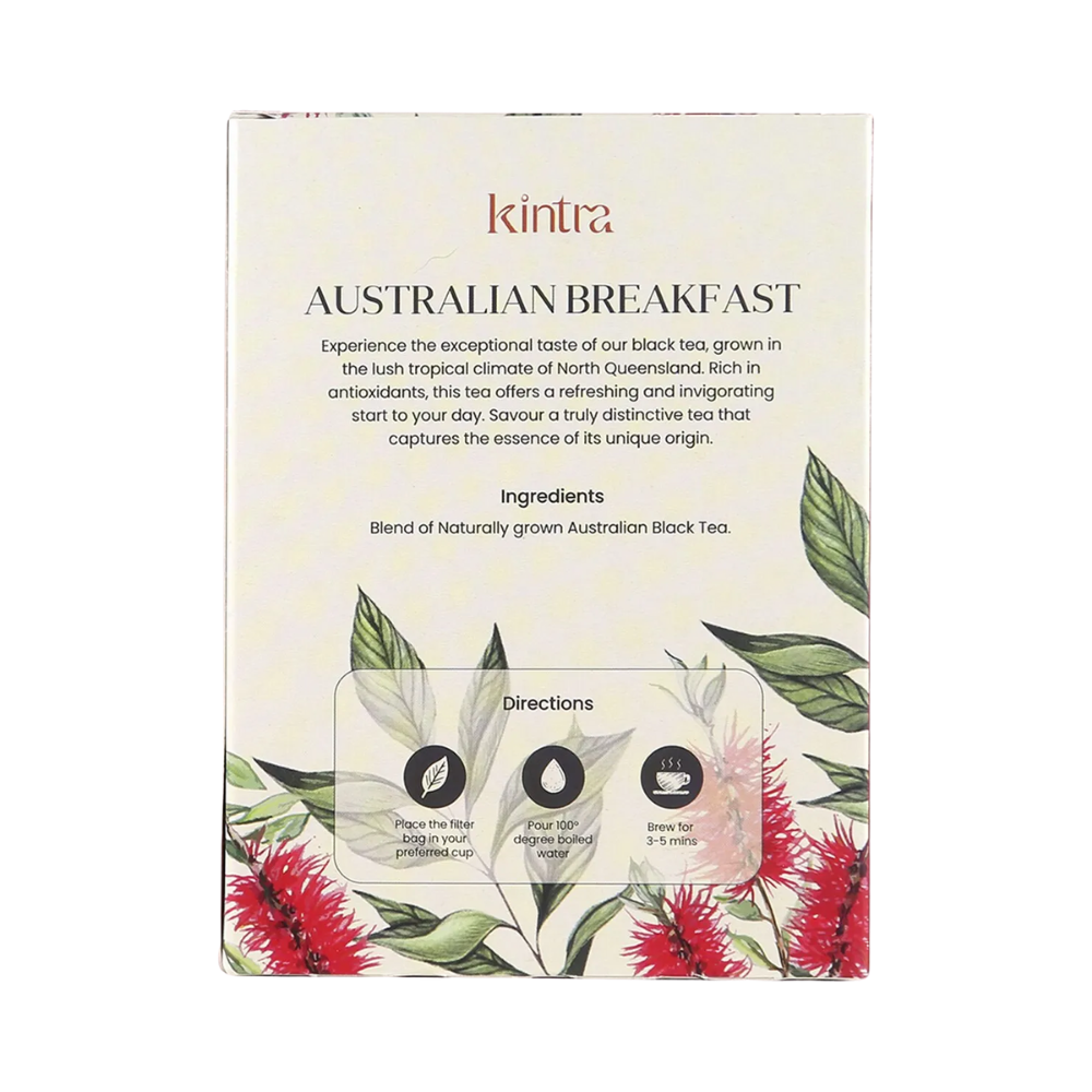 Kintra Blends Herbal Tea Bags Australian Breakfast 25 Pack