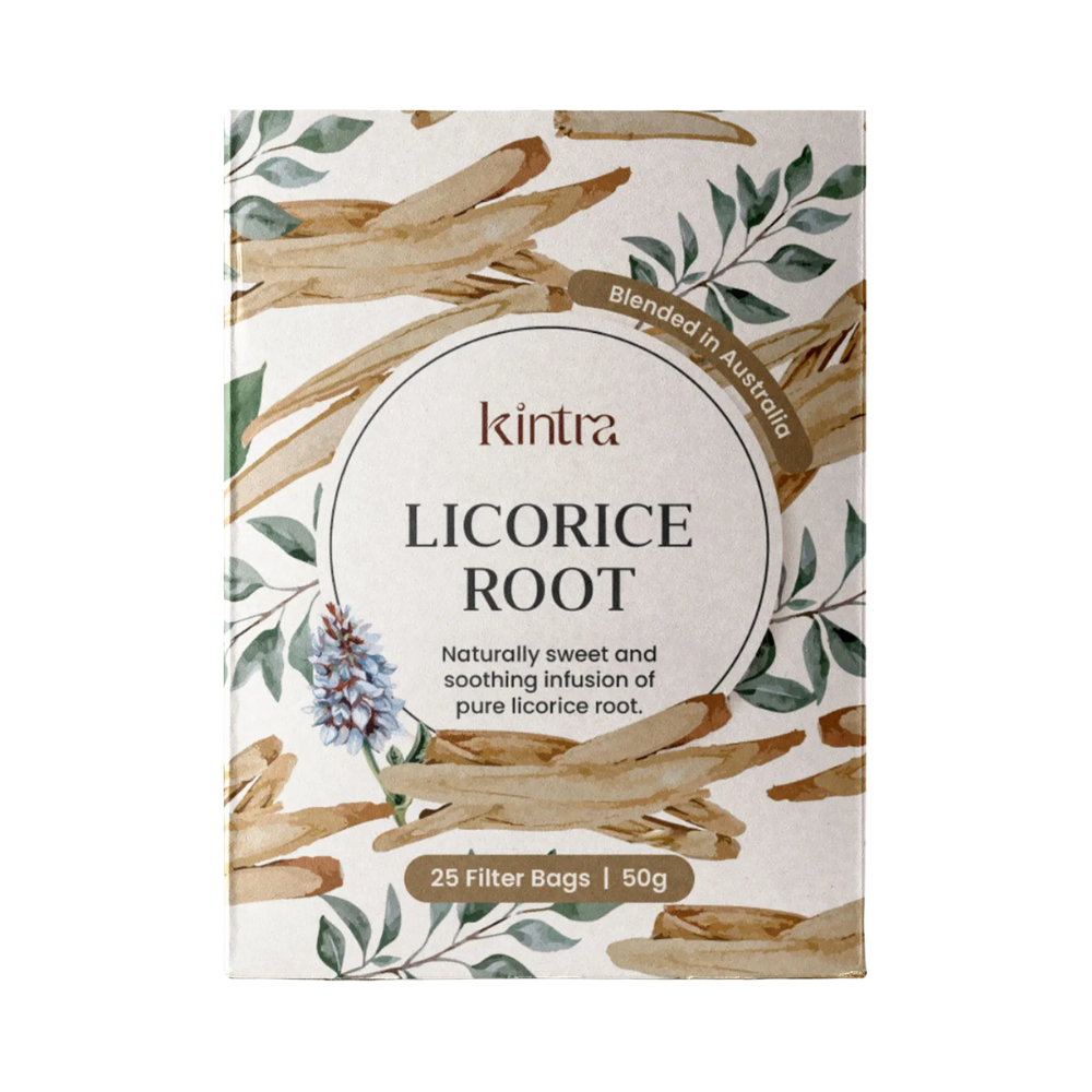 Kintra Blends Herbal Tea Bags Licorice Root 25 Pack