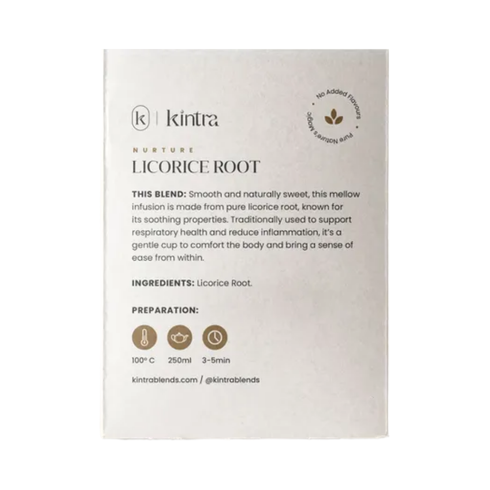 Kintra Blends Herbal Tea Bags Licorice Root 25 Pack