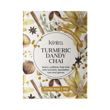 Kintra Foods Herbal Tea Bags Turmeric Dandy Chai 32 Pack