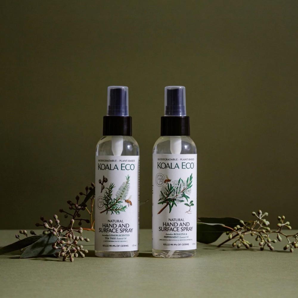 Koala Eco Natural Hand & Surface Sanitiser Rosalina & Peppermint 125ml product image 2