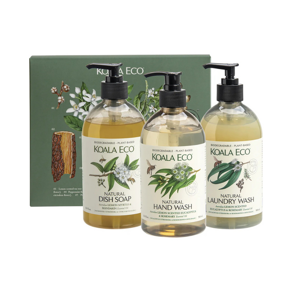 Koala Eco Hand Wash Laundry Wash & Dish Soap Gift Pack 3 x 500ml