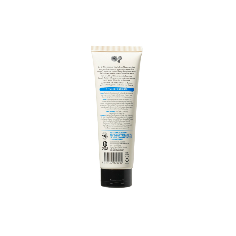 Little Urchin Natural Sunscreen Clear Zinc SPF 50+ 100g
